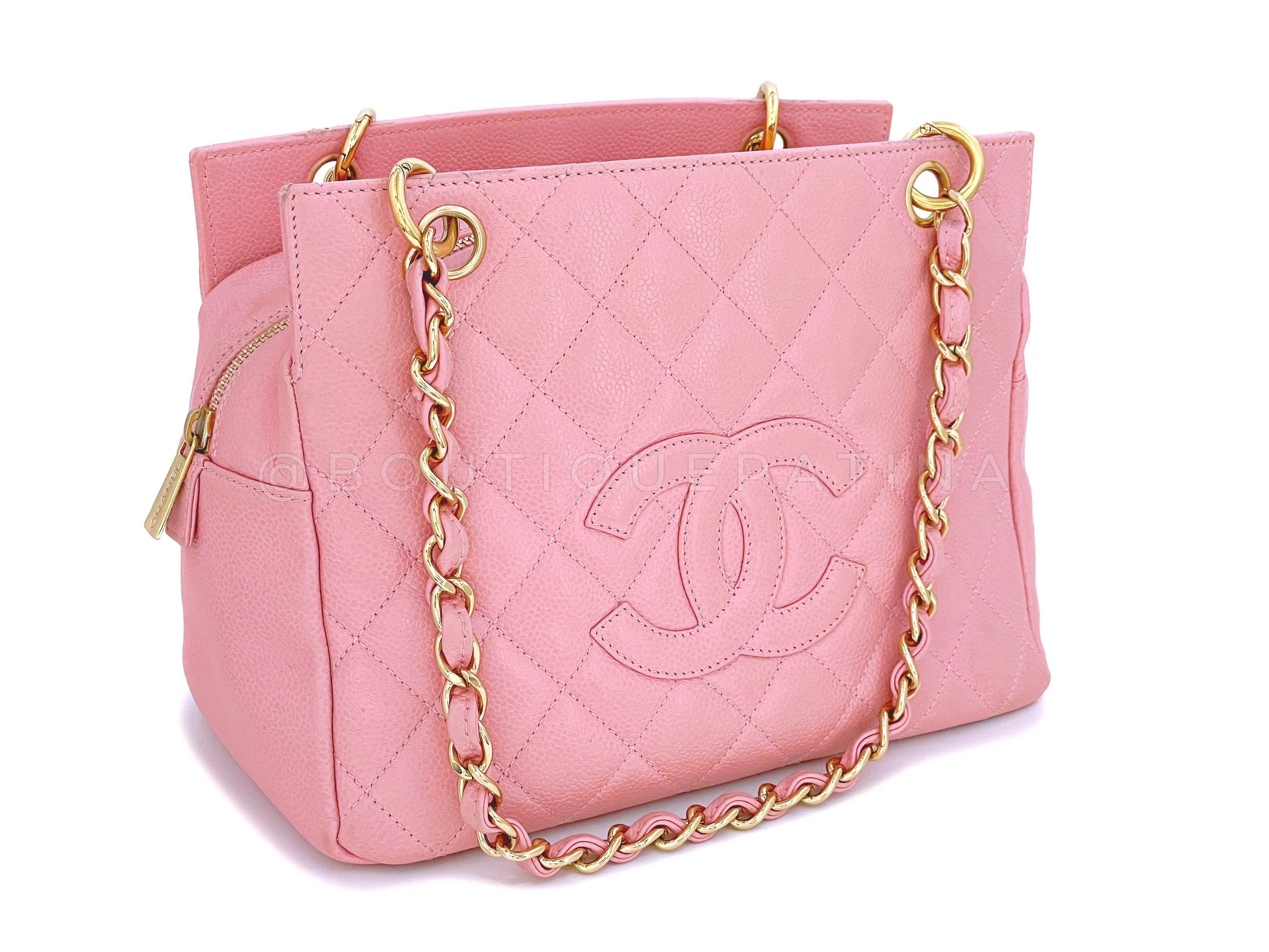 Chanel Pink Caviar Petite Timeless Shopper Tote PTT Bag 24k GHW - Image 2