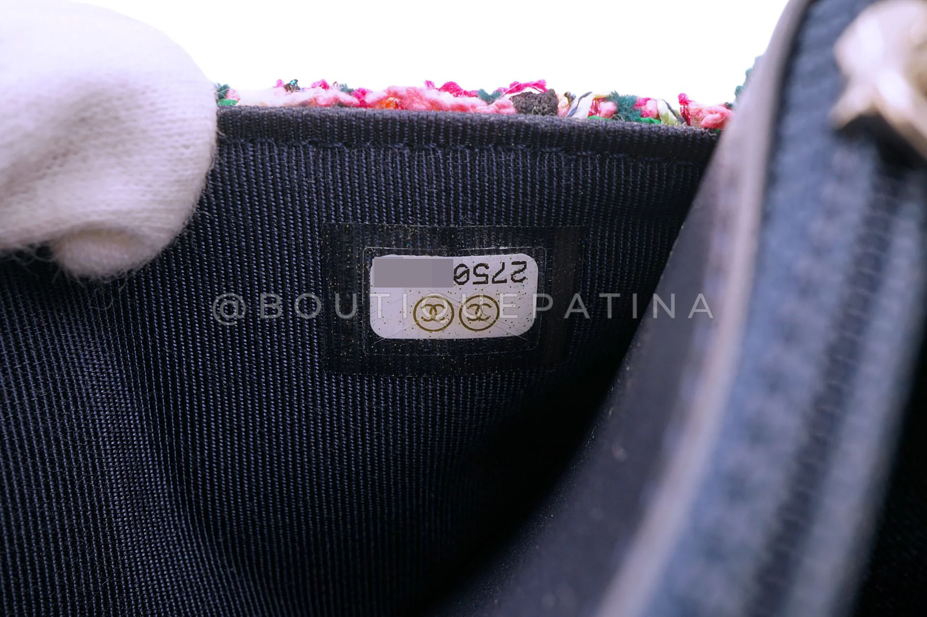 Chanel Pink Green Tweed 2.55 Reissue Wallet on Chain WOC Bag SHW AV4 - Image 12