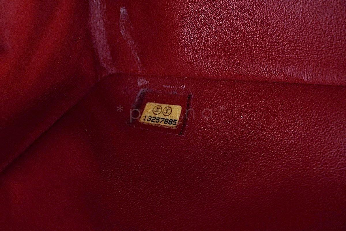 Chanel Red Caviar Maxi Quilted Classic 2.55 Jumbo XL Flap Bag SHW - Image 12