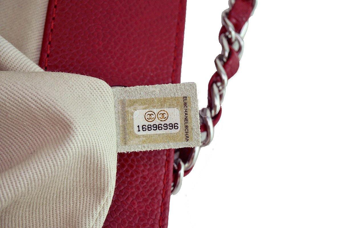 Chanel Red Caviar Quilted Framed Grand Shopping Tote GST Bag - Image 11