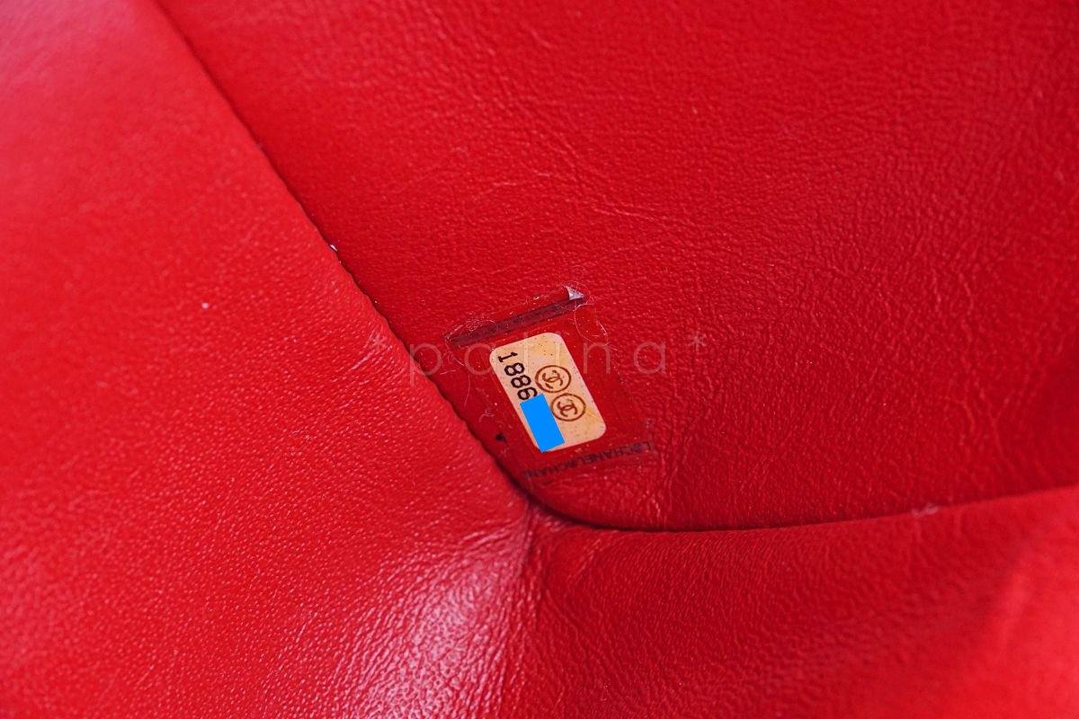 Chanel Red Caviar Rectangular Mini Classic Flap Bag SHW - Image 12