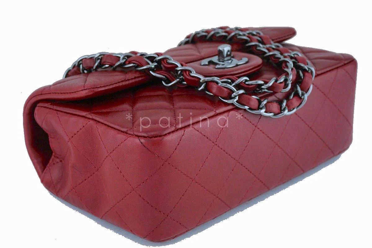 Chanel Red Classic Quilted Rectangular Mini 2.55 Flap Bag - Image 7