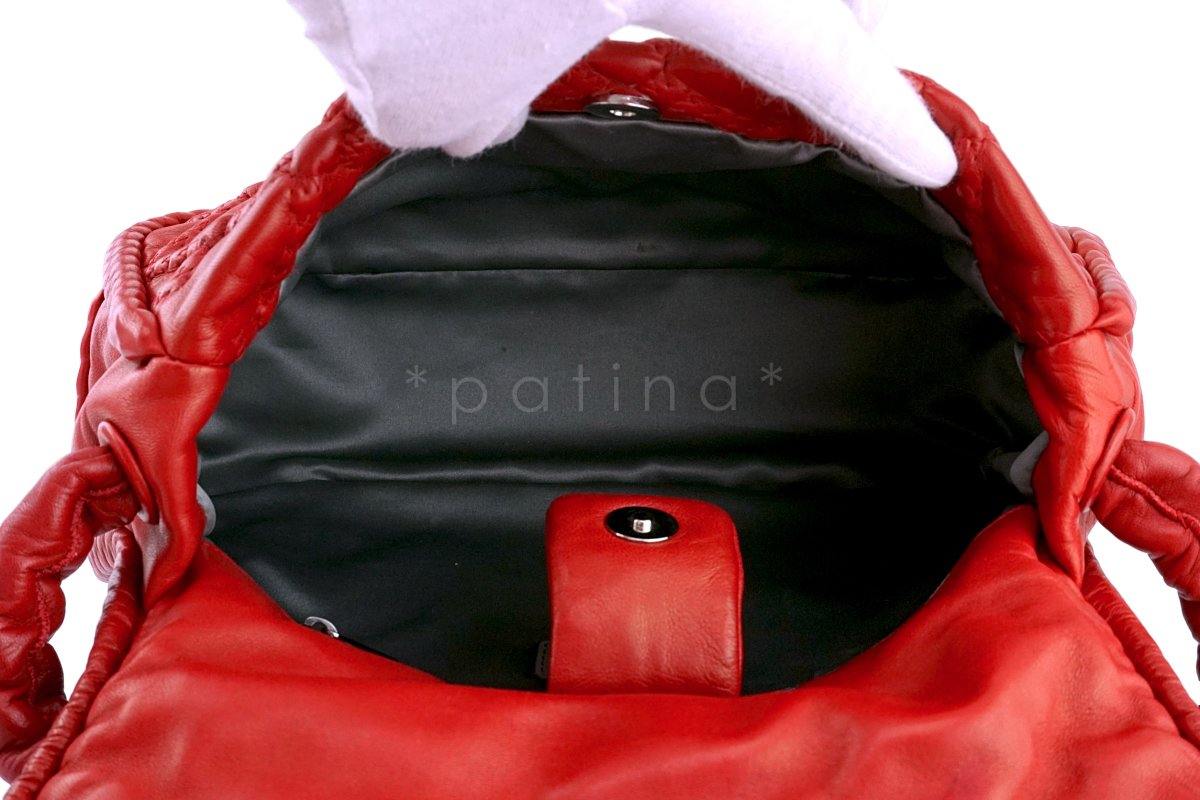 Chanel Red Hidden Chain Jumbo Soft Luxury Flap Bag - Image 10