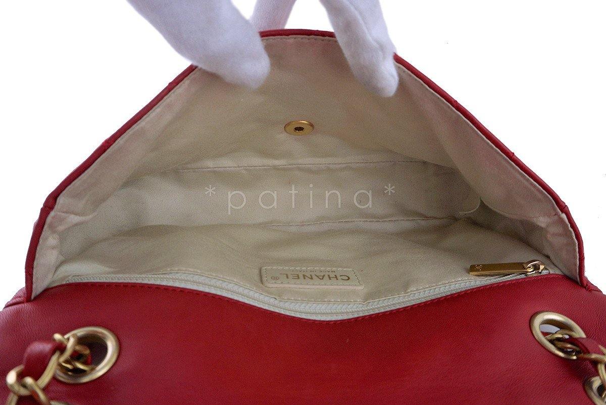 Chanel Red Marine Charms Medium Classic Lambskin Flap Bag - Image 10