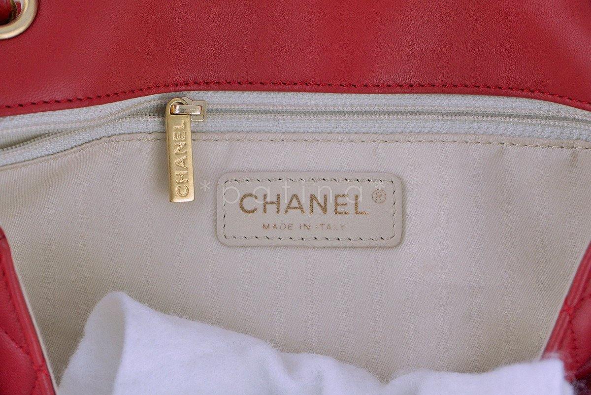 Chanel Red Marine Charms Medium Classic Lambskin Flap Bag - Image 11