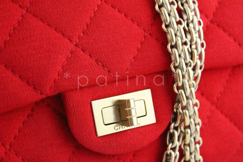Chanel Red Quilted Canvas 2.55 Reissue Classic Double Flap 226 Bag - Image 7