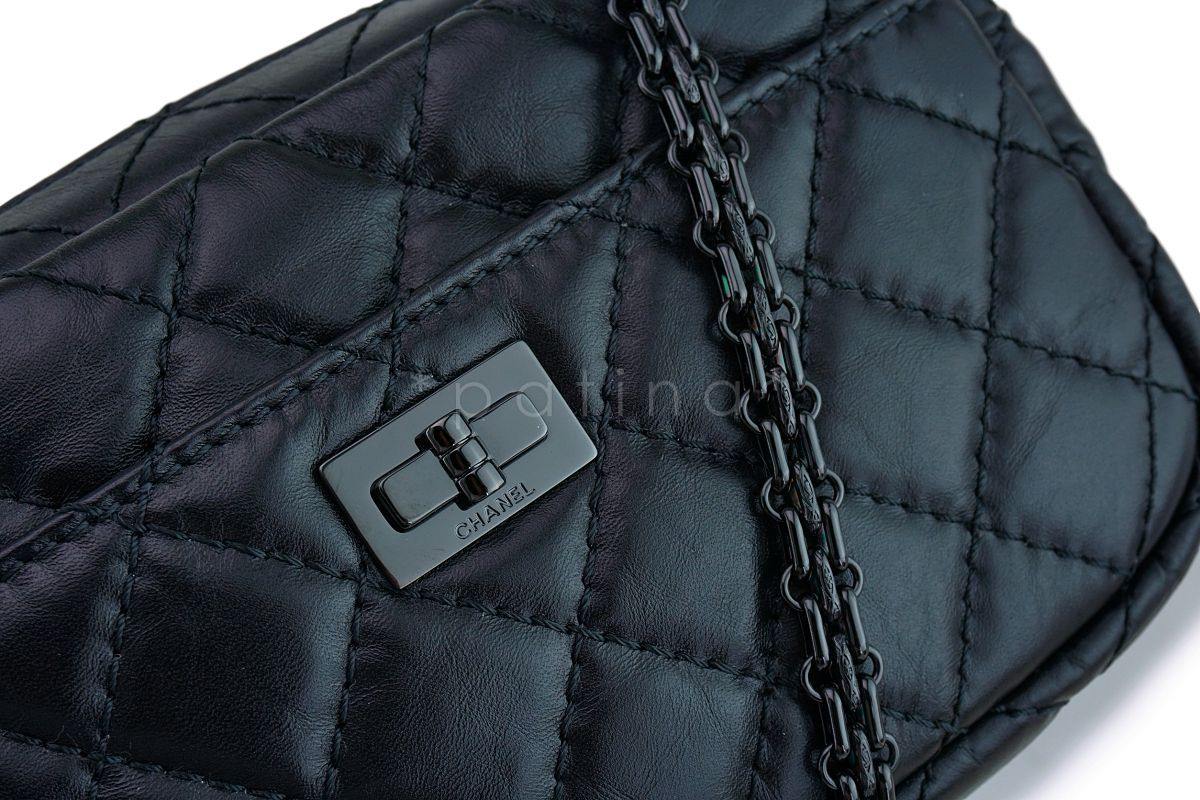 Chanel So Black Mini Reissue 2.55 Camera Case Crossbody Bag - Image 8