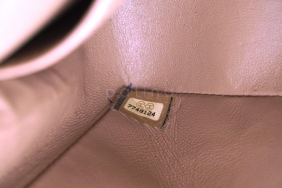 Chanel Taupe Beige Caviar Medium Classic 2.55 Double Flap Bag - Image 12