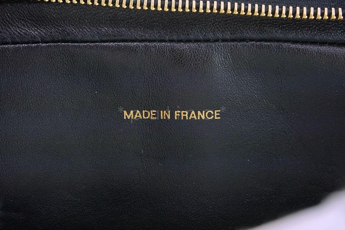 Chanel Vintage Black Caviar Classic Flap Camera Bag 24k GHW - Image 11