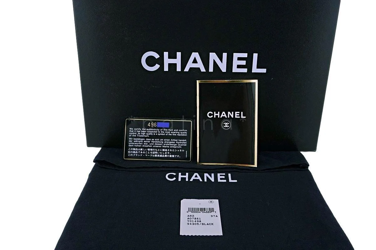 Chanel Vintage Black Caviar Pocket Classic Diana Flap Bag 24k GHW - Image 15