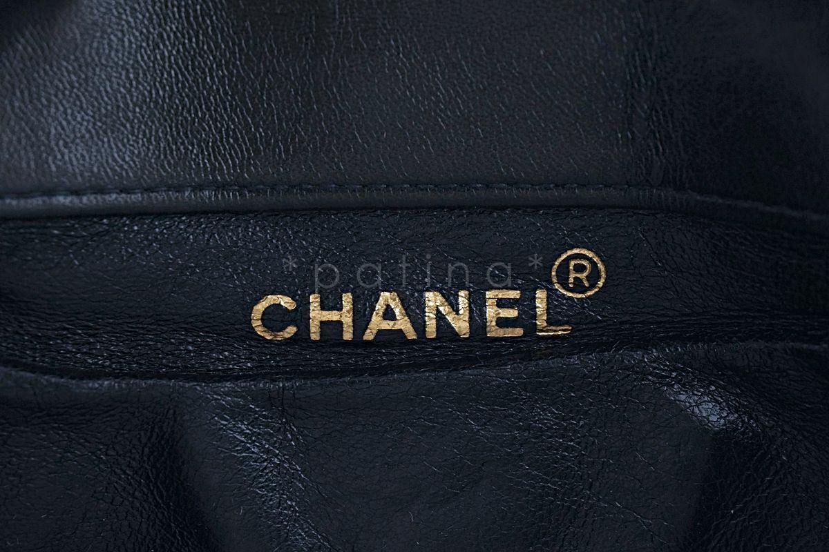 Chanel Vintage Black Lambskin Classic Backpack Bag 24k GHW - Image 10