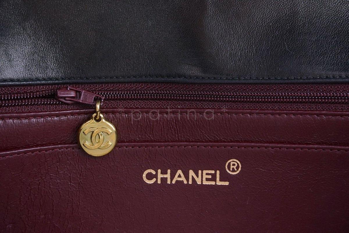 Chanel Vintage Black Medium Classic Diana Flap Bag 24k GHW - Image 11