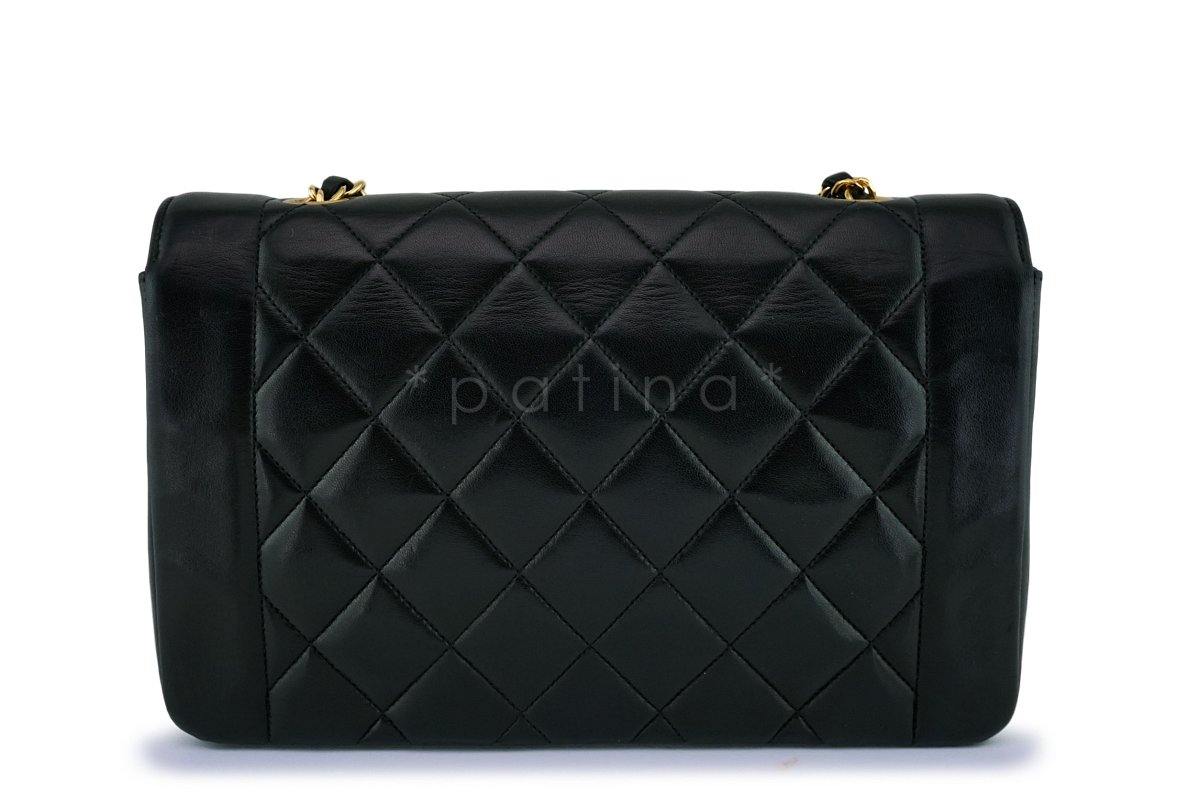 Chanel Vintage Black Medium Classic Diana Flap Bag 24k GHW - Image 5