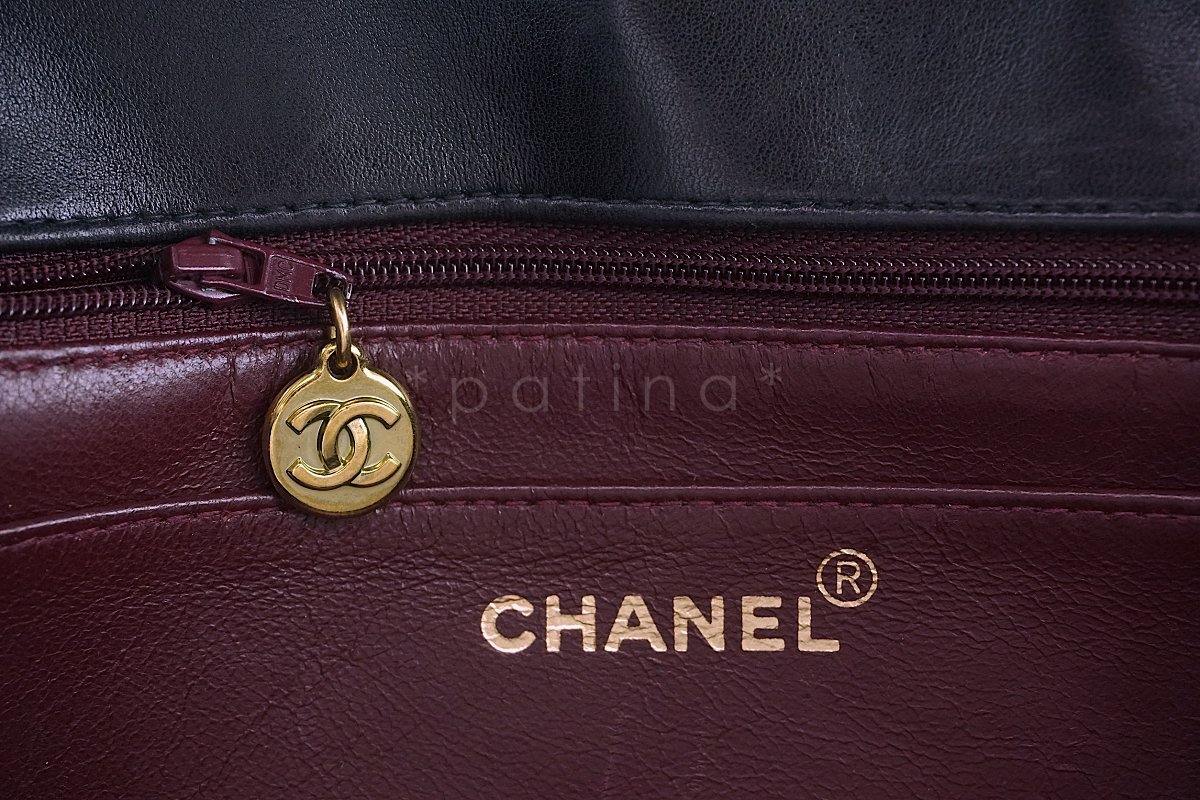 Chanel Vintage Black Medium Classic Diana Flap Bag 24k GHW - Image 11