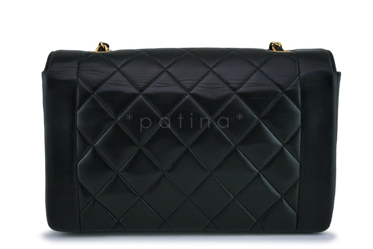 Chanel Vintage Black Medium Classic Diana Flap Bag 24k GHW - Image 5