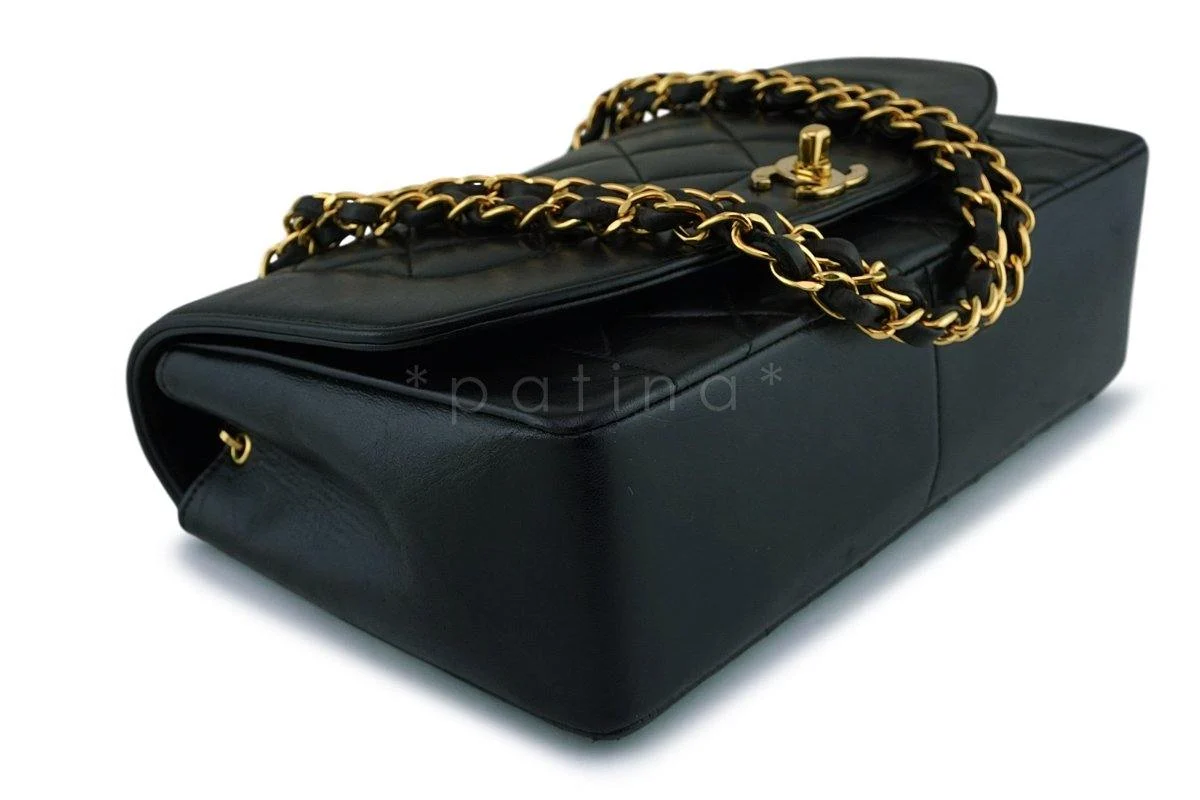 Chanel Vintage Black Medium Classic Diana Flap Bag 24k GHW - Image 7