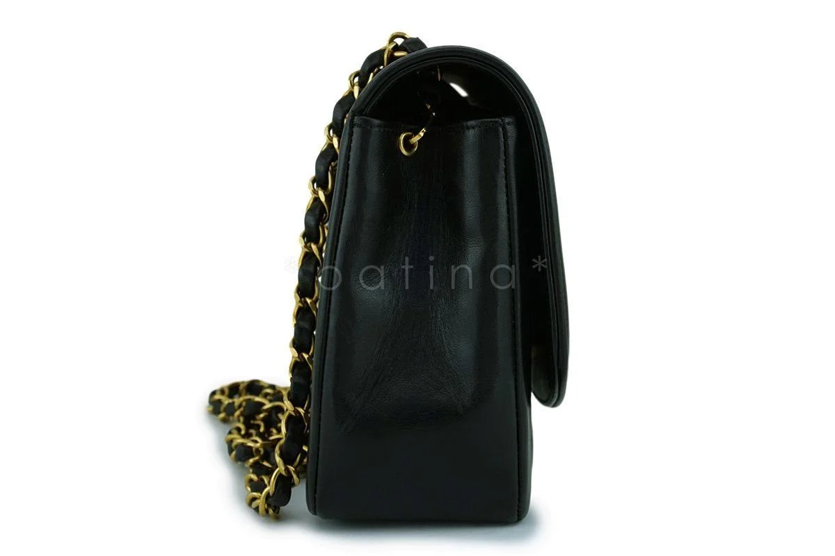 Chanel Vintage Black Medium Classic Diana Flap Bag 24k GHW - Image 4