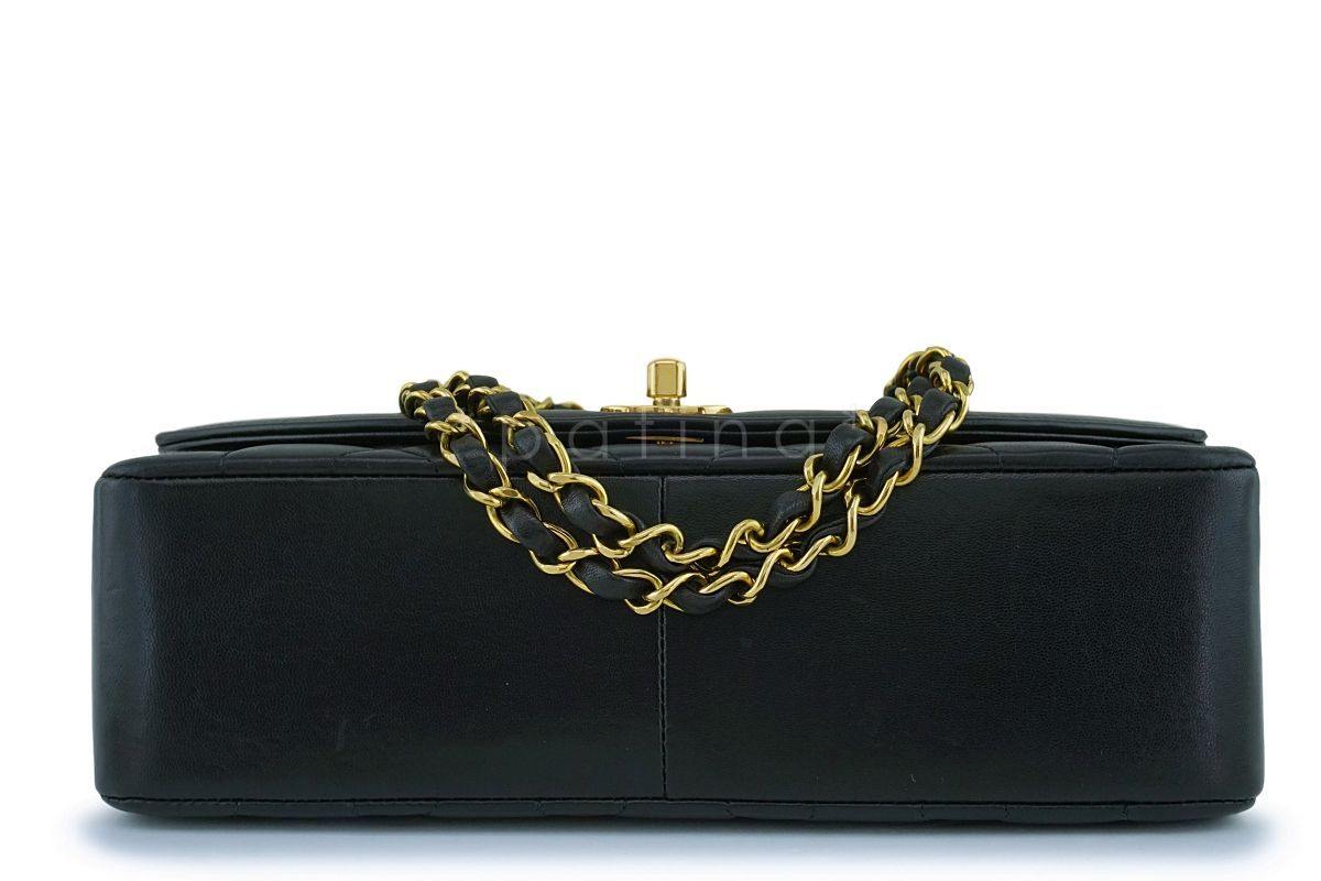Chanel Vintage Black Medium Classic Diana Flap Bag 24k GHW - Image 6