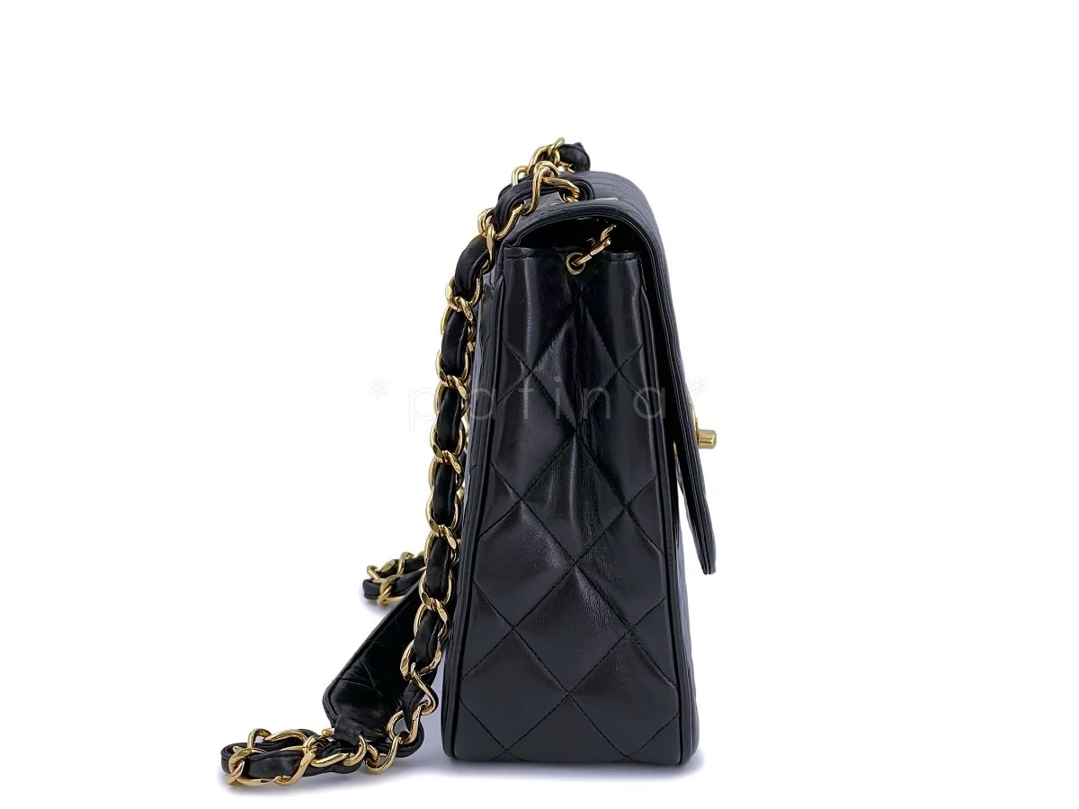 Chanel Vintage Black Oversized CC Medium Tall Classic Crossbody Flap Bag 24k GHW - Image 4