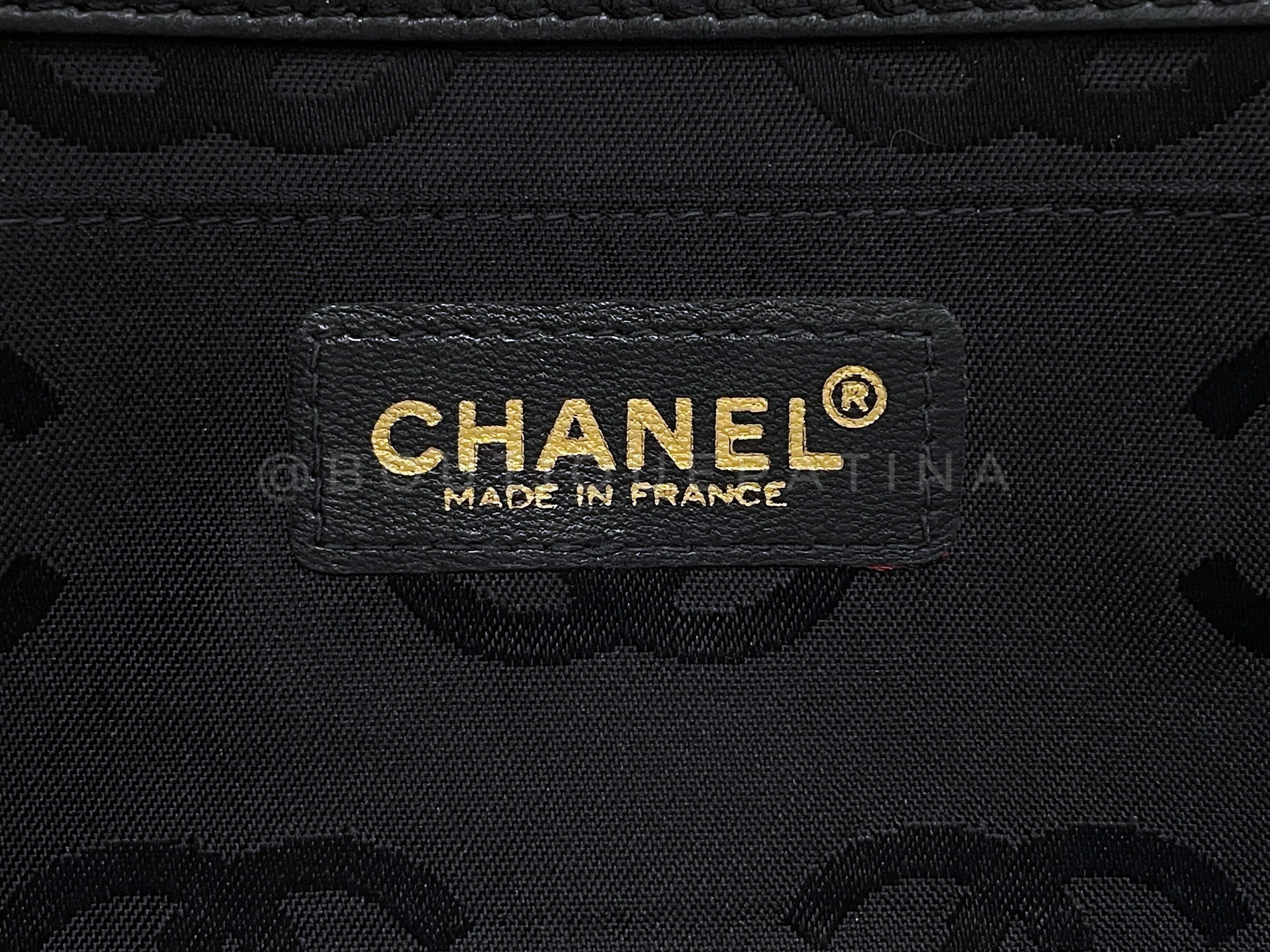 Chanel Vintage Black Patent Extra Mini Flap Bag 24k GHW Chocolate Bar - Image 11