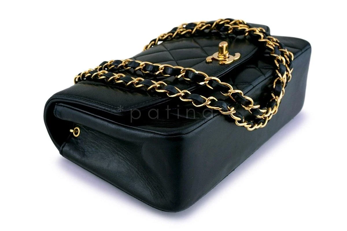 Chanel Vintage Black Small Diana Flap Bag 24k GHW - Image 7