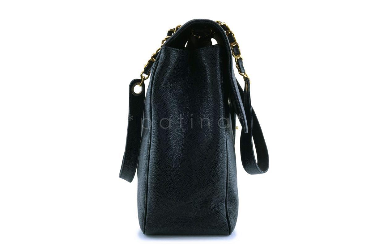 Chanel Vintage Caviar Supermodel Maxi Jumbo XXL Flap Bag 24k GHW SSY - Image 4