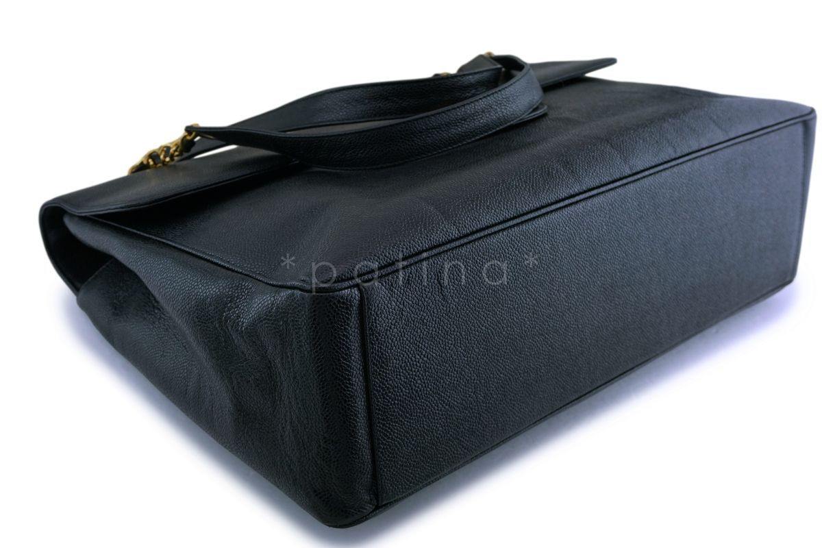 Chanel Vintage Caviar Supermodel Maxi Jumbo XXL Flap Bag 24k GHW SSY - Image 7