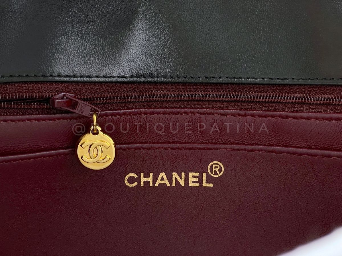 Chanel Vintage Diana Flap Bag Black Medium 24k GHW Pocket - Image 8