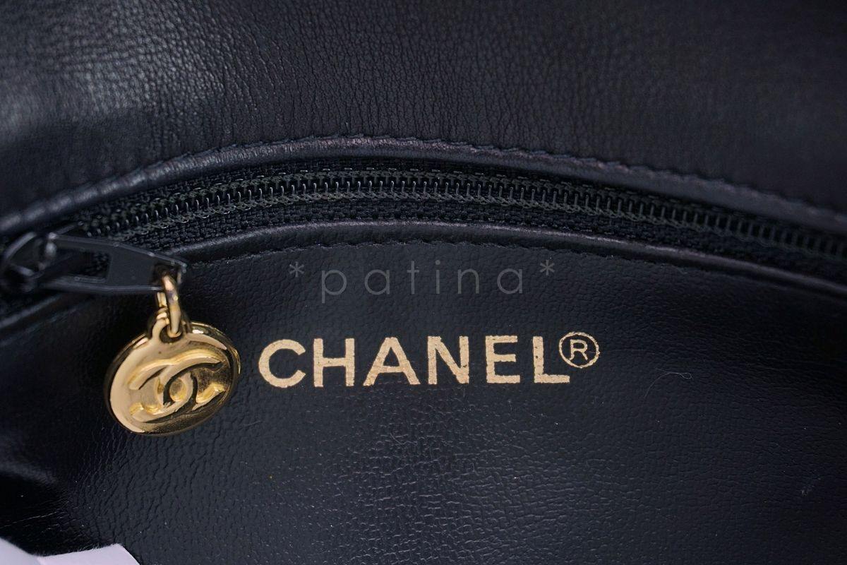 Chanel Vintage Lambskin Black Classic Fanny Pack Belt Waist Bag 24k GHW - Image 10