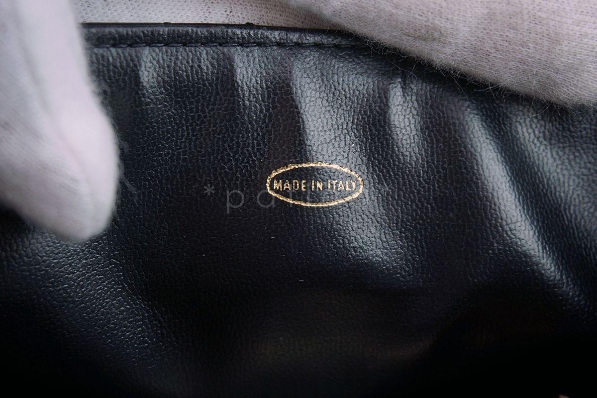 Chanel Vintage Lambskin Black Classic Fanny Pack Belt Waist Bag 24k GHW - Image 11