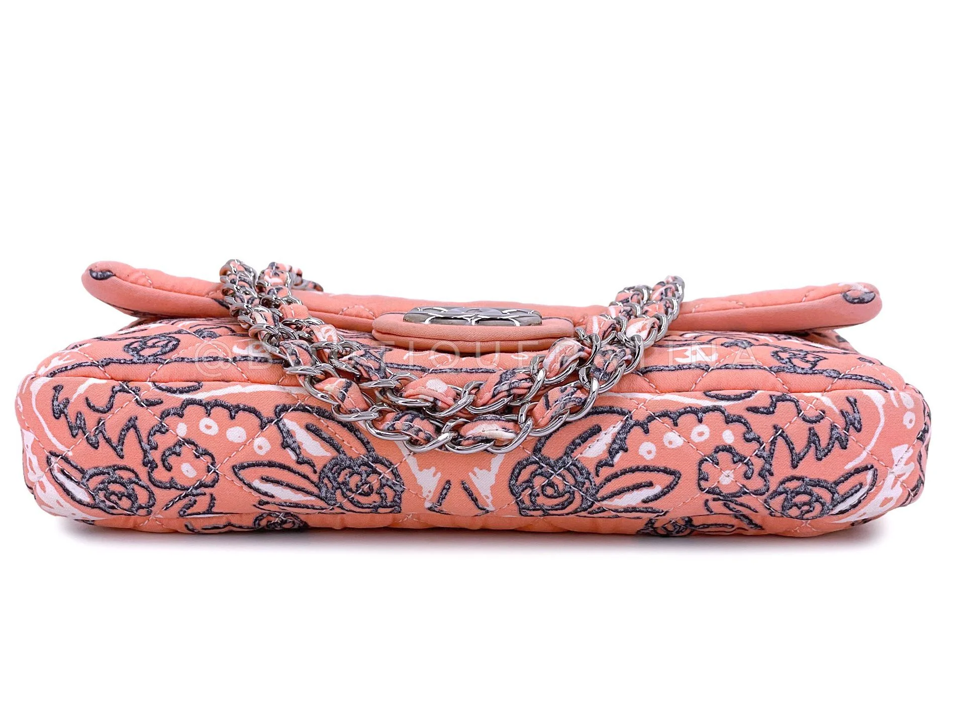 Chanel Vintage Pink Bandana Flap Bag SHW 2009 SHW W8A - Image 6