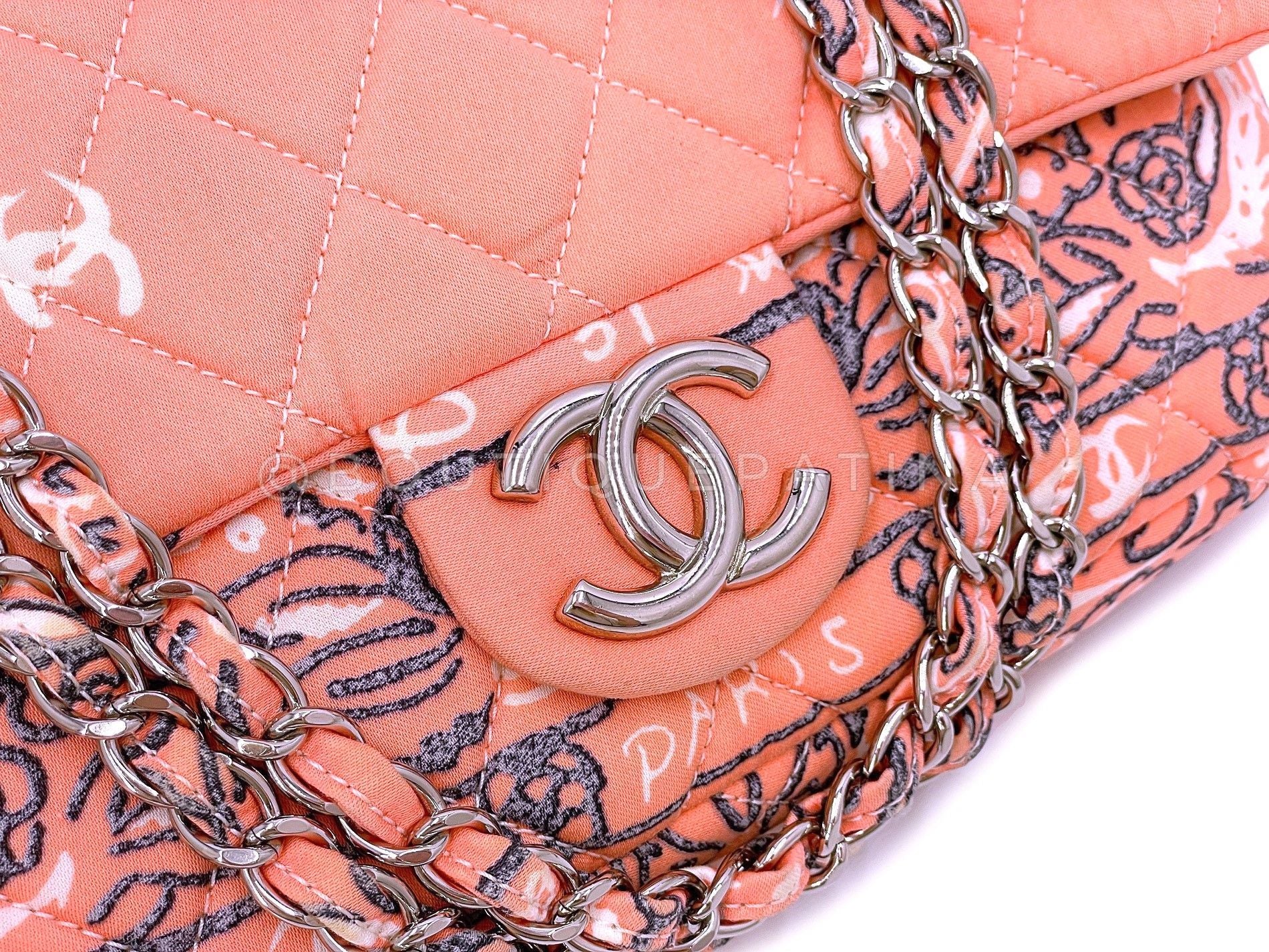 Chanel Vintage Pink Bandana Flap Bag SHW 2009 SHW W8A - Image 8