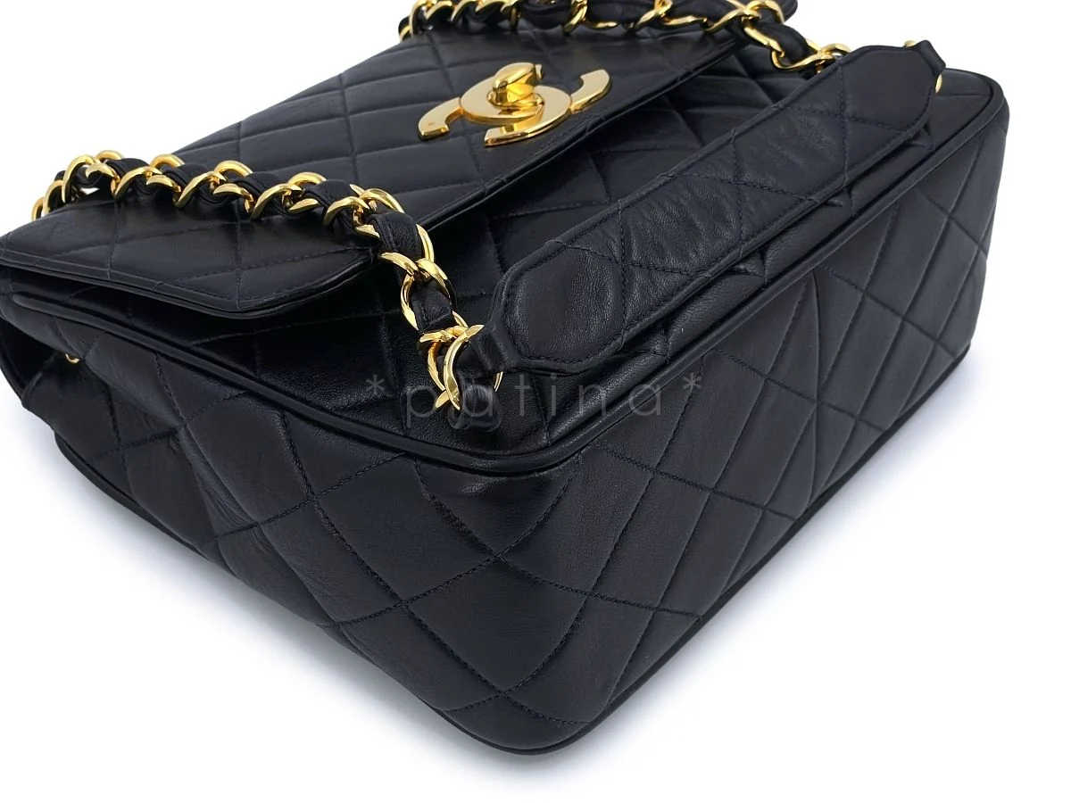 Chanel Vintage 1995 Square Medium Crossbody Classic Flap Bag 24k GHW - Image 6