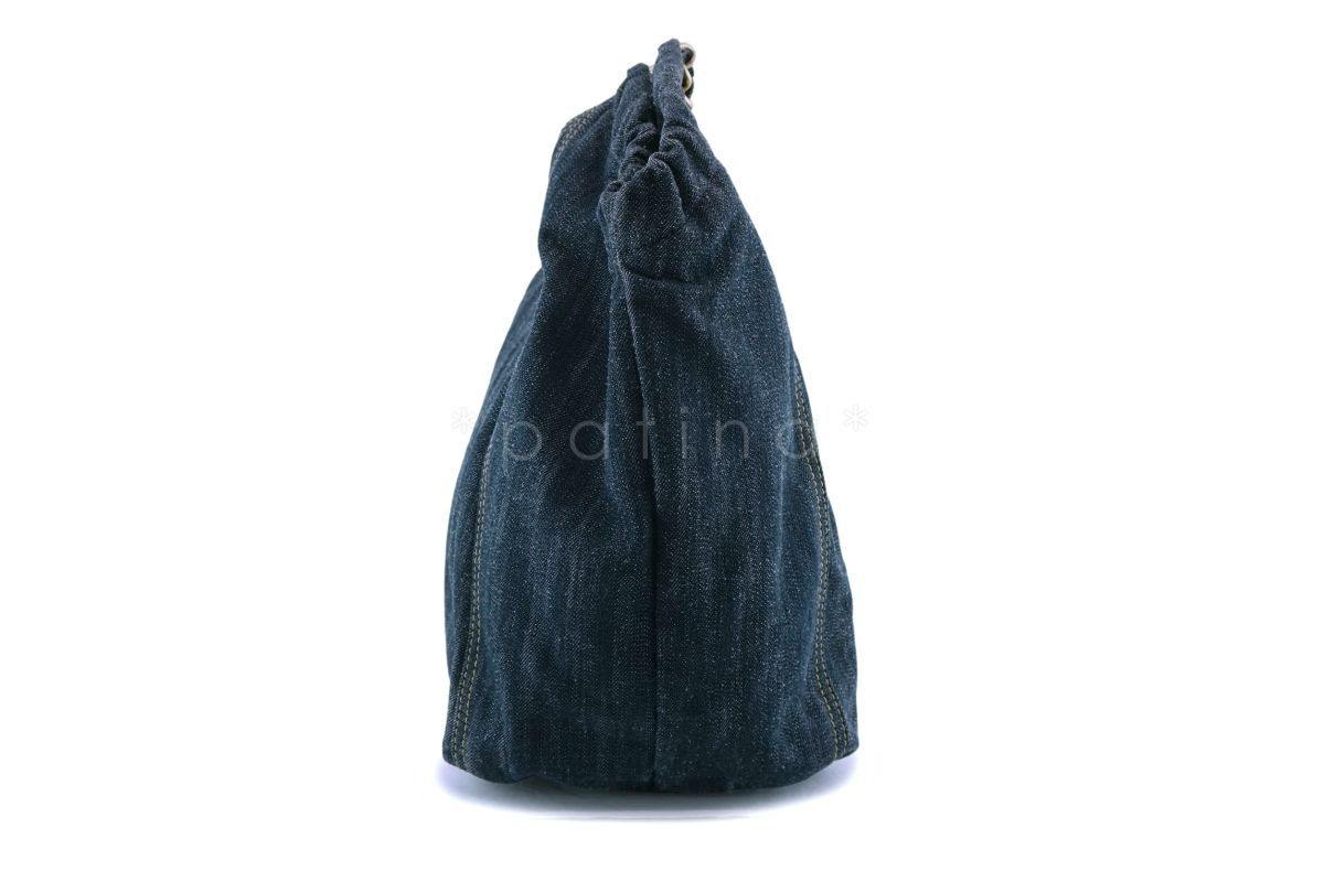 Chanel XL Denim Coco Cabas Canvas Tote Bag - Image 3