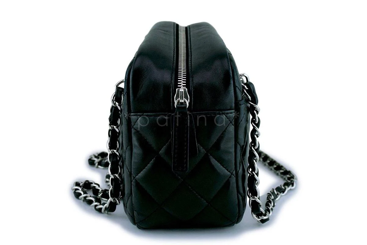 Classic Black Lambskin Classic Camera Case Bag SHW - Image 4