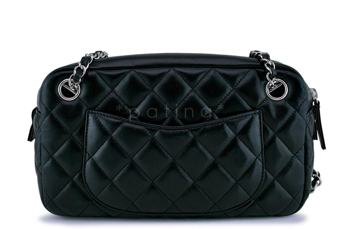 Classic Black Lambskin Classic Camera Case Bag SHW - Image 5