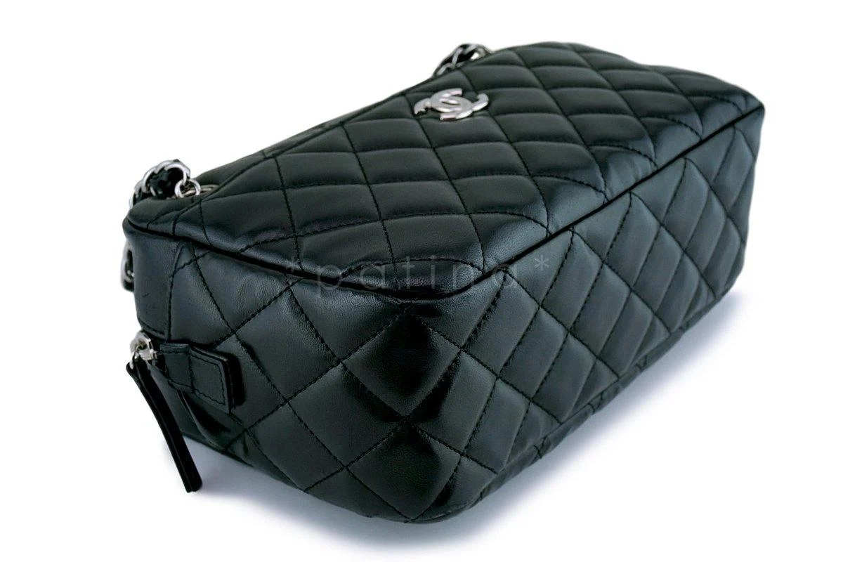 Classic Black Lambskin Classic Camera Case Bag SHW - Image 7