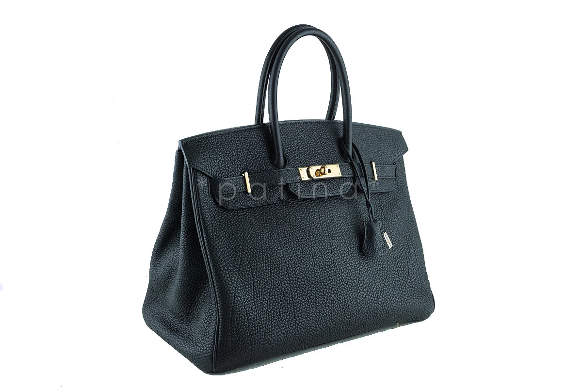 Hermes 35cm Birkin Bag in Black Togo, GHW - Image 2