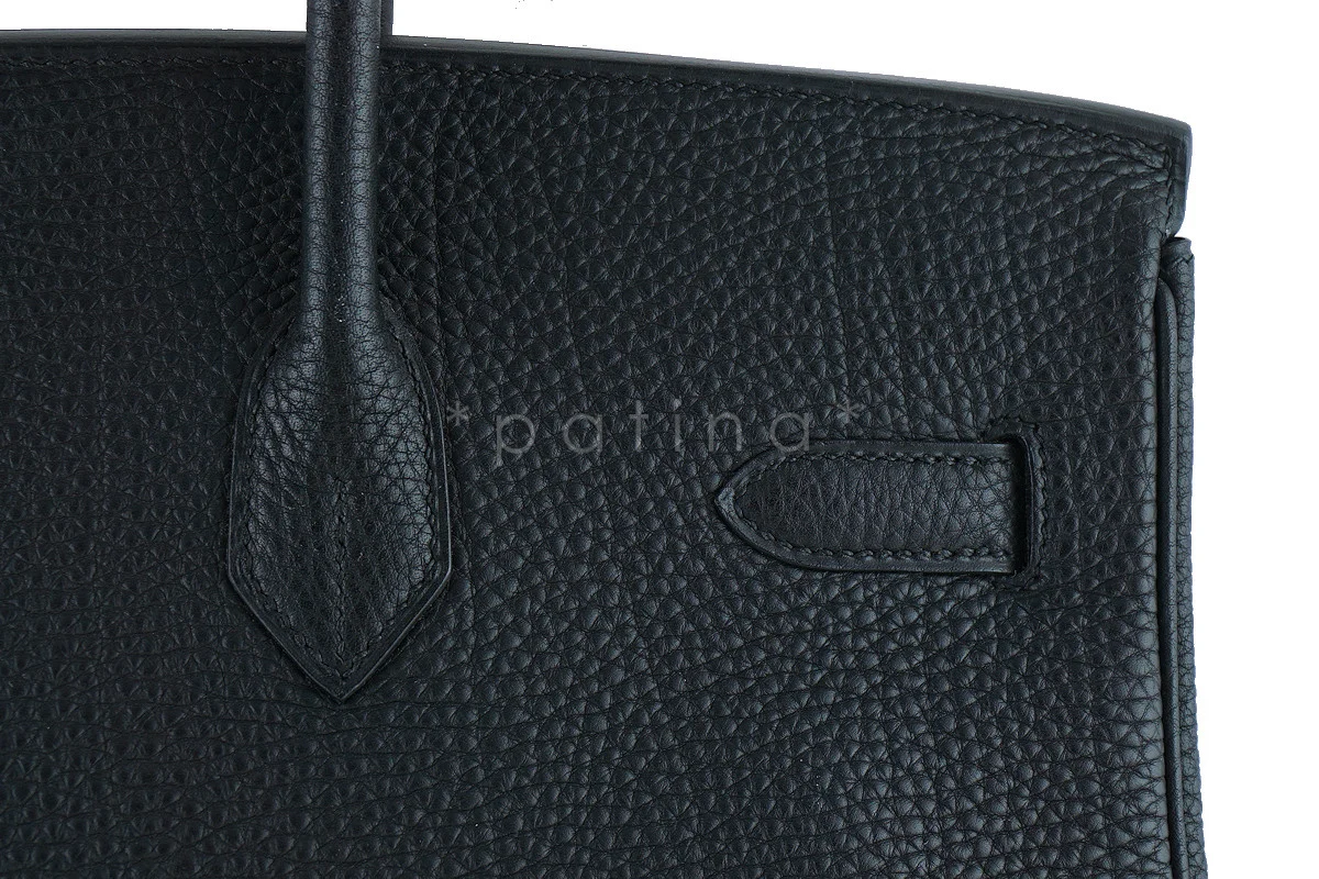 Hermes 35cm Birkin Bag in Black Togo, GHW - Image 6