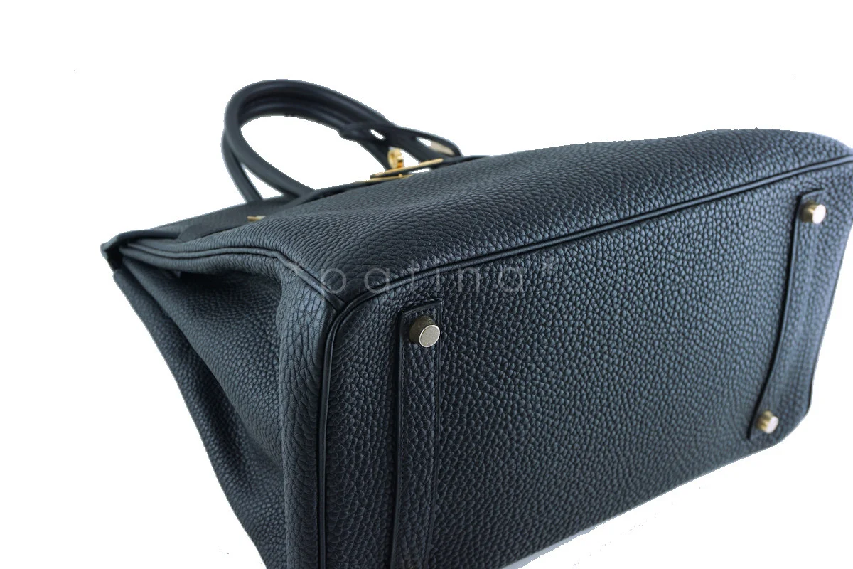 Hermes 35cm Birkin Bag in Black Togo, GHW - Image 8