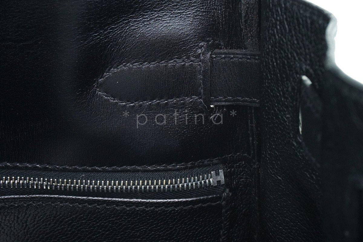 Hermes Black 32cm Box calf Kelly Retourne Bag, PHW - Image 19