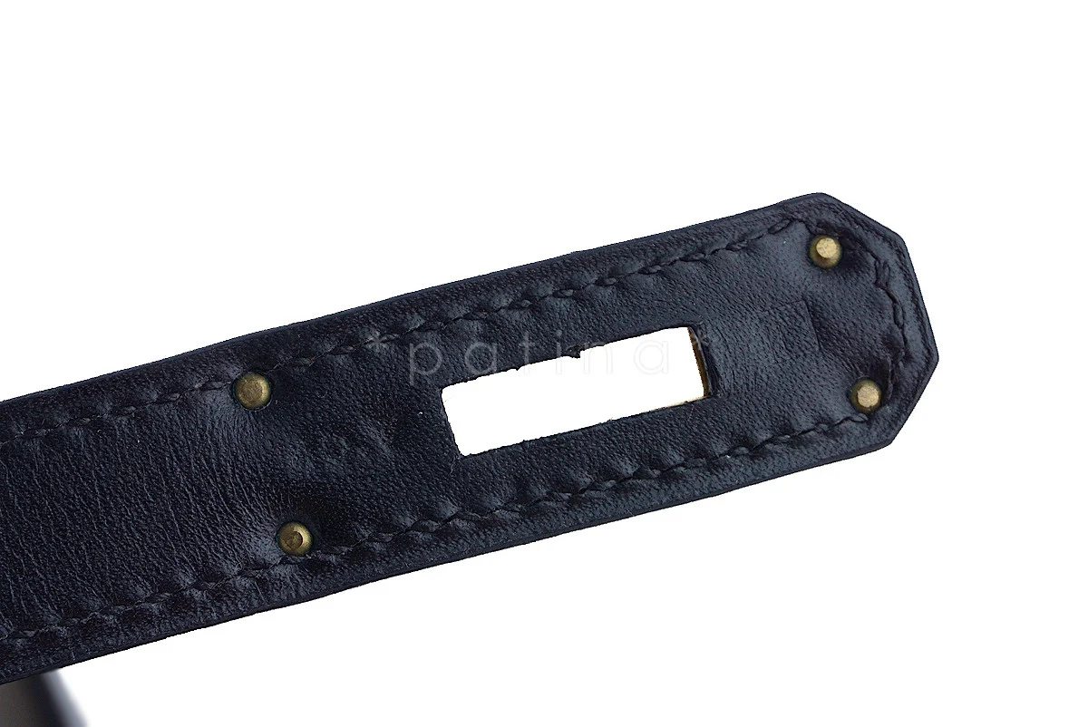 Hermes Black 32cm Box calf Kelly Sellier Bag, GHW - Image 14