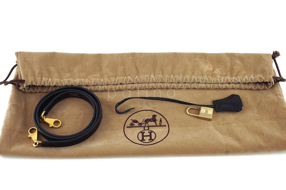 Hermes Black 32cm Box calf Kelly Sellier Bag, GHW - Image 22