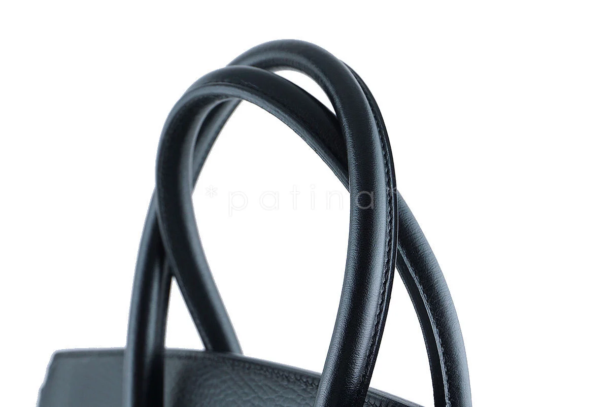 Hermes Black 35cm Birkin Bag, Vache Ardennes GHW - Image 18