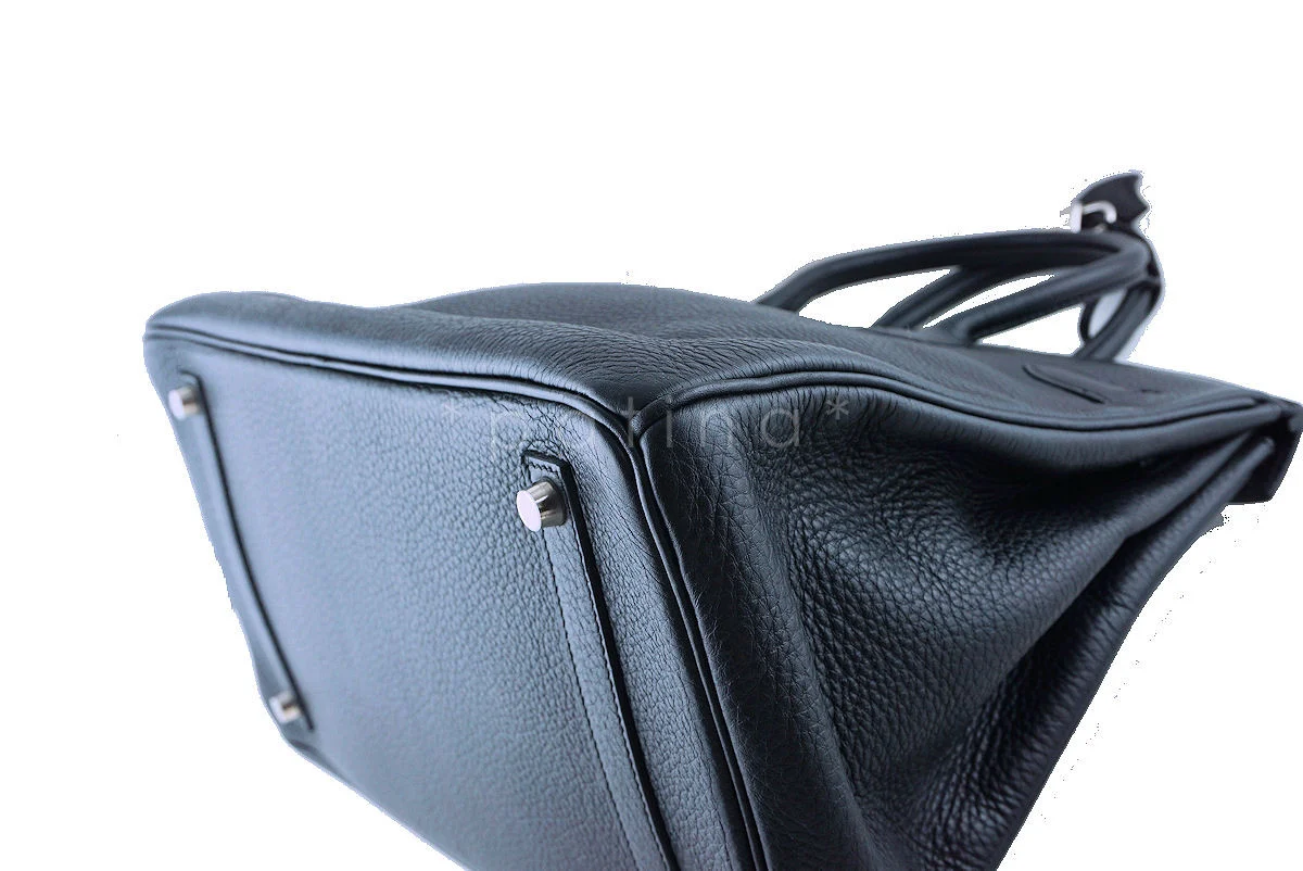 Hermes Black Birkin, 35cm Togo Tote Bag PHW - Image 11