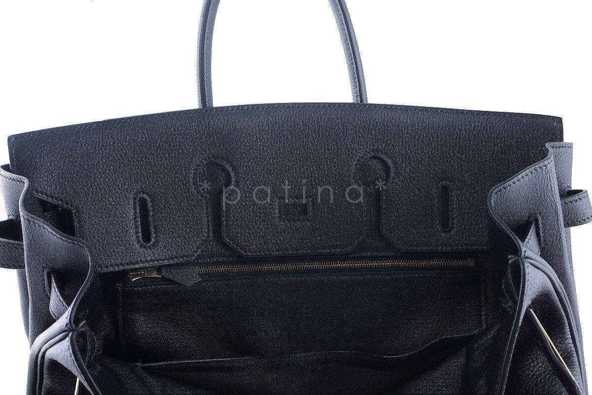 Hermes Black Clemence 35cm Birkin Bag GHW - Image 18