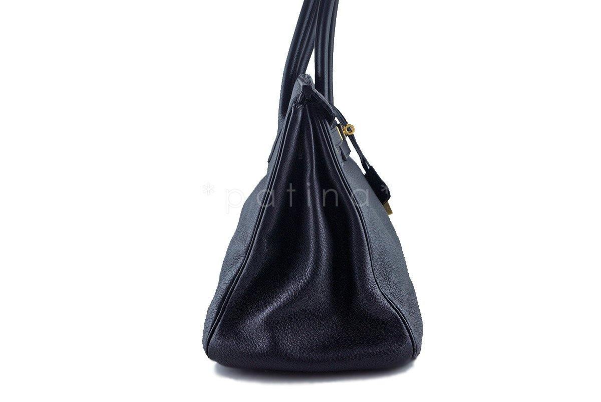 Hermes Black Clemence 35cm Birkin Bag GHW - Image 3