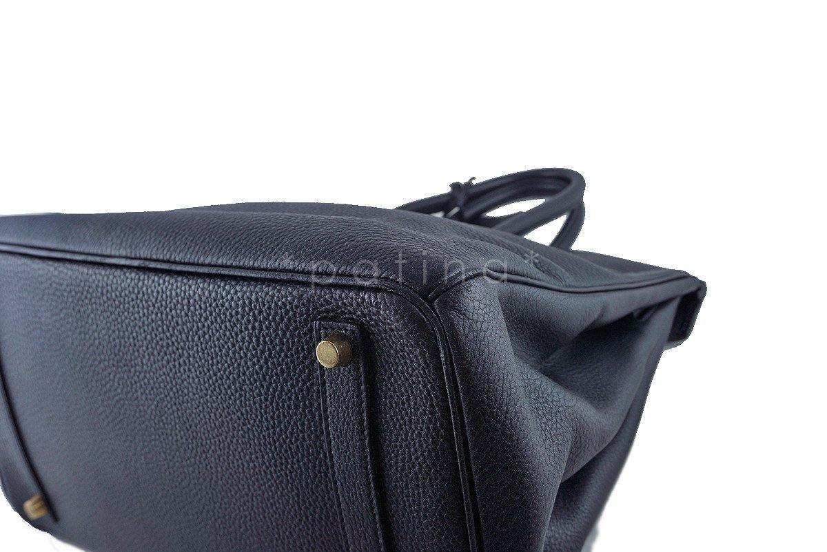 Hermes Black Clemence 35cm Birkin Bag GHW - Image 9