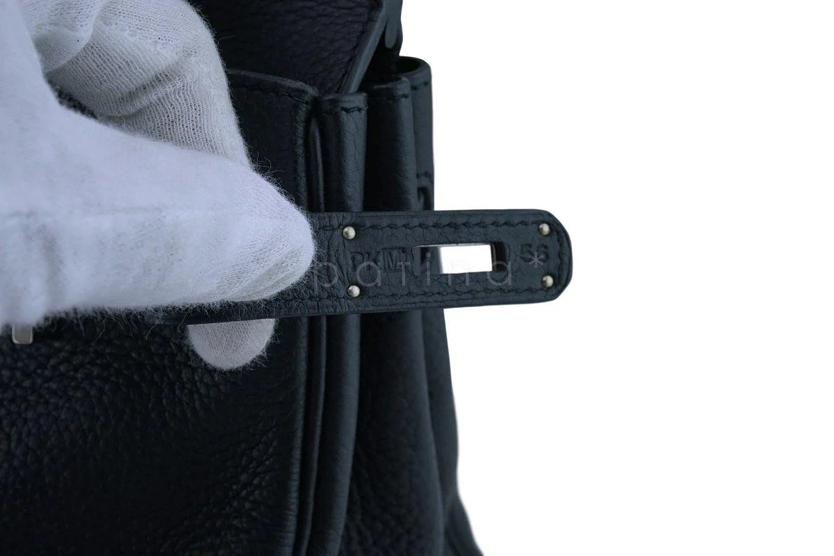 Hermes Black Togo 30cm Birkin Bag PHW - Image 15