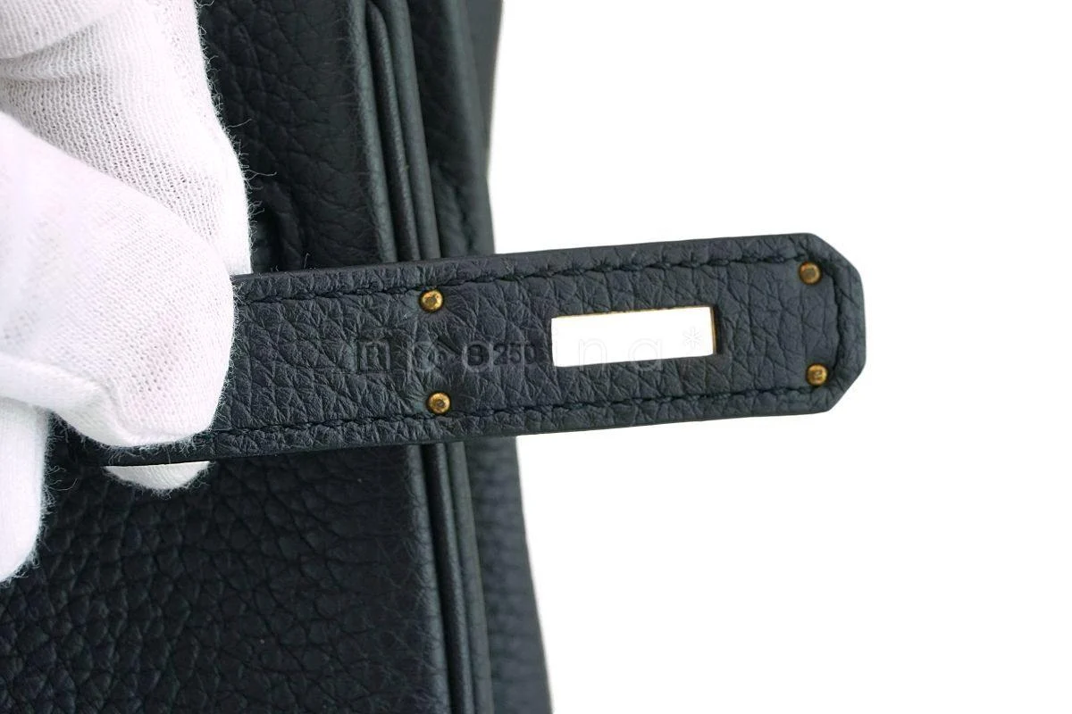 Hermes Black Togo 30cm Birkin Tote Bag GHW H8R - Image 14